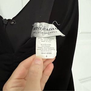 BETSY & ADAM by LINDA BERNELL Lined black midi